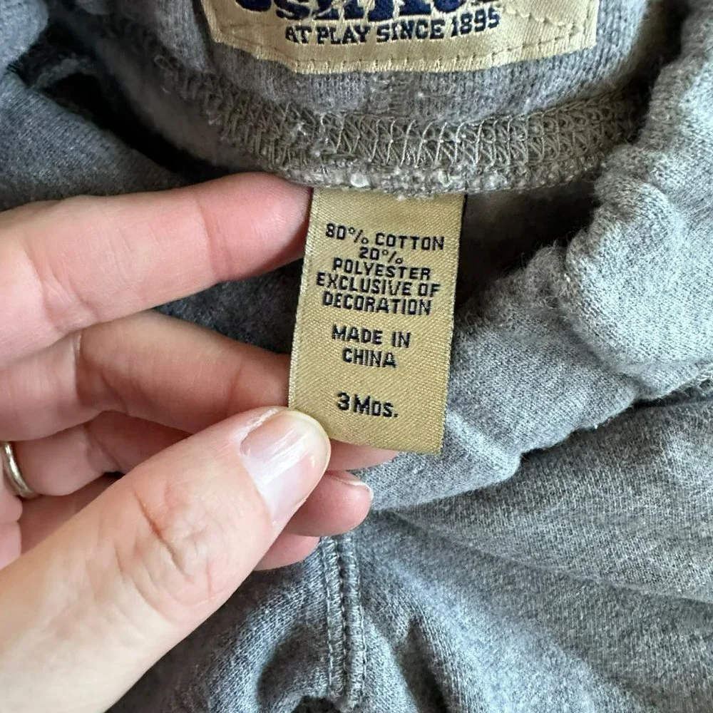 OshKosh B'gosh baby boys sweat pants joggers in gray -3M